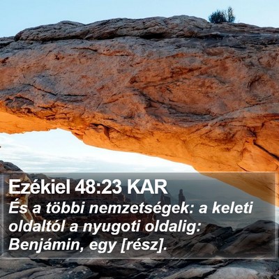 Ezékiel 48:23 KAR Bible Verse Image