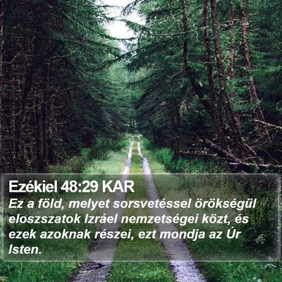 Ezékiel 48:29 KAR Bible Verse Image