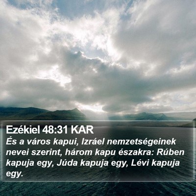 Ezékiel 48:31 KAR Bible Verse Image