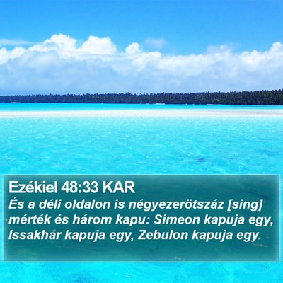 Ezékiel 48:33 KAR Bible Verse Image