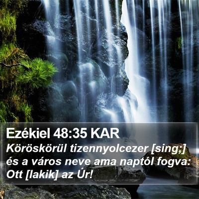 Ezékiel 48:35 KAR Bible Verse Image