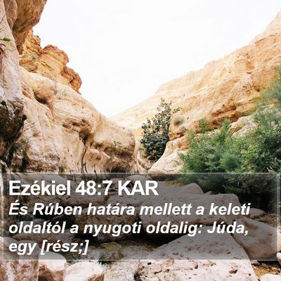 Ezékiel 48:7 KAR Bible Verse Image