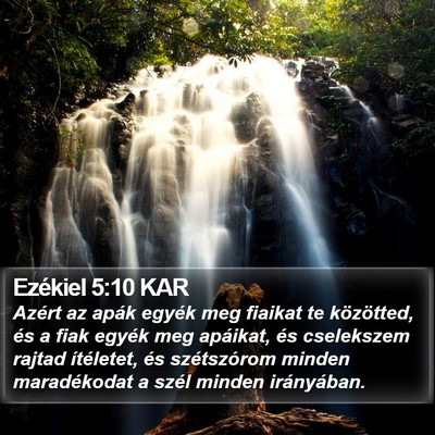 Ezékiel 5:10 KAR Bible Verse Image