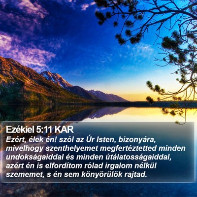 Ezékiel 5:11 KAR Bible Verse Image