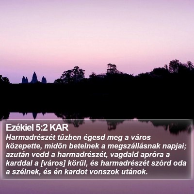 Ezékiel 5:2 KAR Bible Verse Image