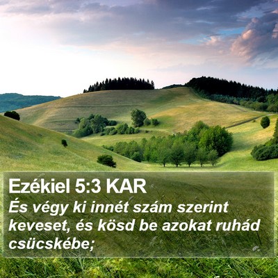 Ezékiel 5:3 KAR Bible Verse Image