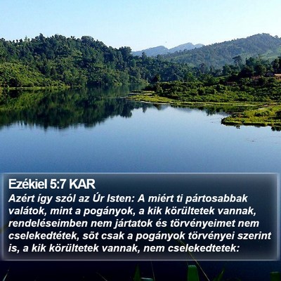Ezékiel 5:7 KAR Bible Verse Image
