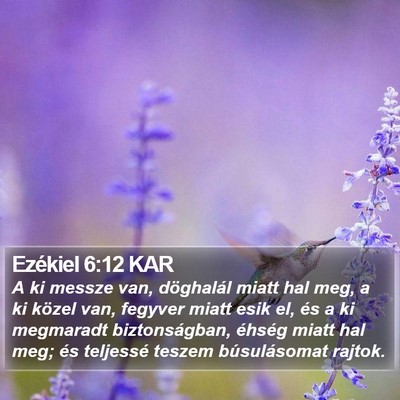 Ezékiel 6:12 KAR Bible Verse Image