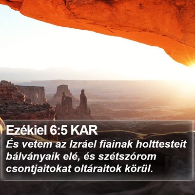 Ezékiel 6:5 KAR Bible Verse Image