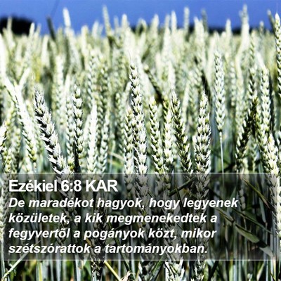 Ezékiel 6:8 KAR Bible Verse Image