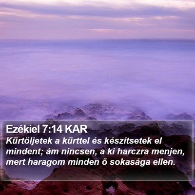 Ezékiel 7:14 KAR Bible Verse Image