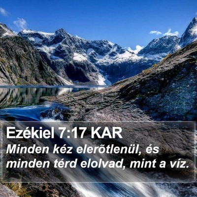 Ezékiel 7:17 KAR Bible Verse Image