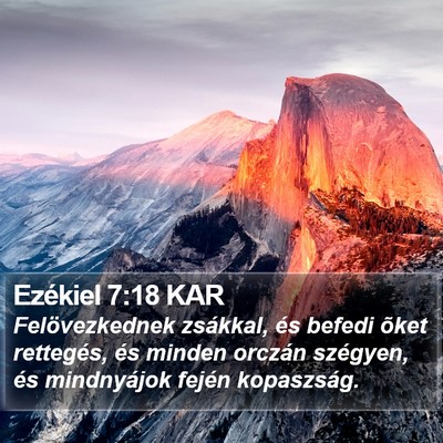 Ezékiel 7:18 KAR Bible Verse Image