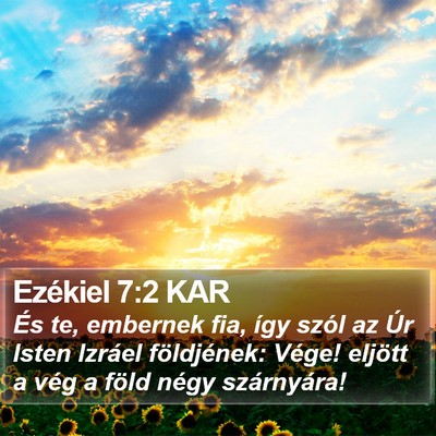 Ezékiel 7:2 KAR Bible Verse Image
