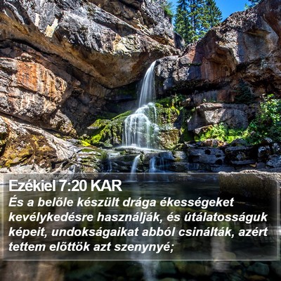 Ezékiel 7:20 KAR Bible Verse Image