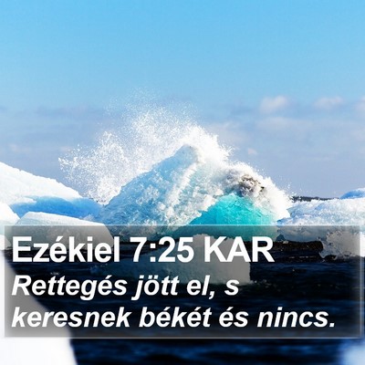 Ezékiel 7:25 KAR Bible Verse Image