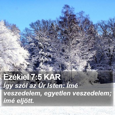 Ezékiel 7:5 KAR Bible Verse Image