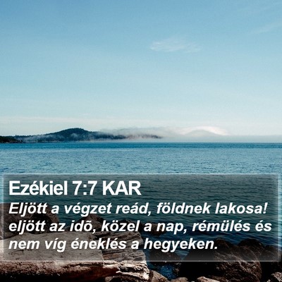 Ezékiel 7:7 KAR Bible Verse Image