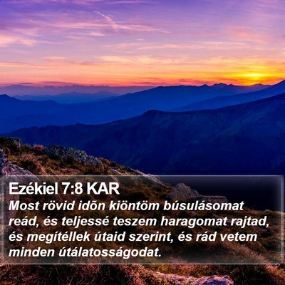 Ezékiel 7:8 KAR Bible Verse Image