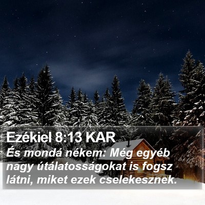 Ezékiel 8:13 KAR Bible Verse Image