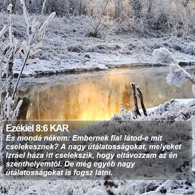 Ezékiel 8:6 KAR Bible Verse Image