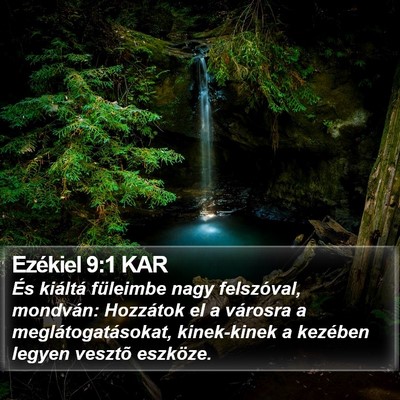 Ezékiel 9:1 KAR Bible Verse Image