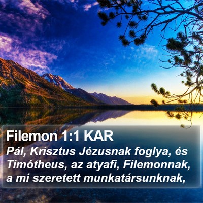 Filemon 1:1 KAR Bible Verse Image