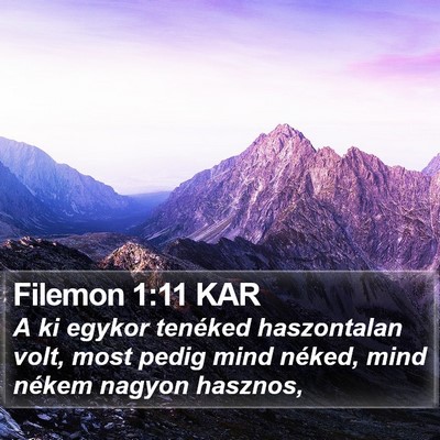 Filemon 1:11 KAR Bible Verse Image
