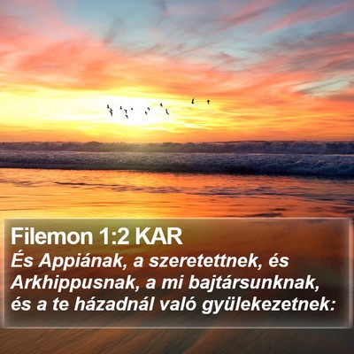 Filemon 1:2 KAR Bible Verse Image