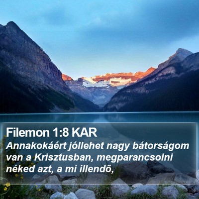 Filemon 1:8 KAR Bible Verse Image