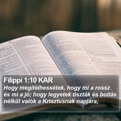 Filippi 1:10 KAR Bible Verse Image