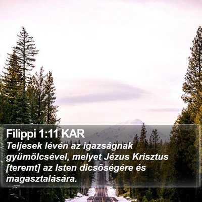 Filippi 1:11 KAR Bible Verse Image