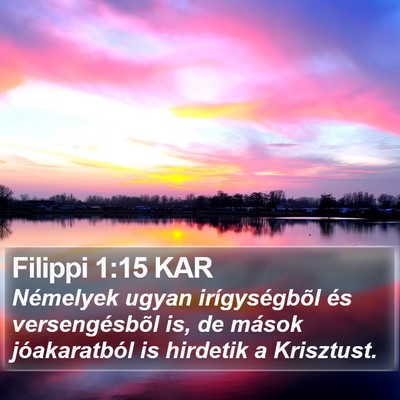 Filippi 1:15 KAR Bible Verse Image