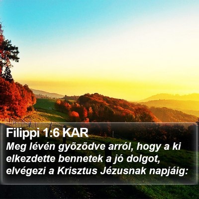 Filippi 1:6 KAR Bible Verse Image