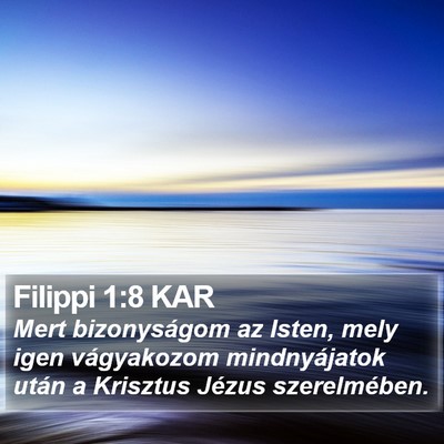 Filippi 1:8 KAR Bible Verse Image