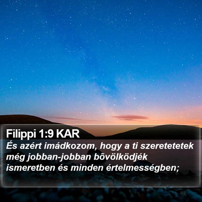 Filippi 1:9 KAR Bible Verse Image