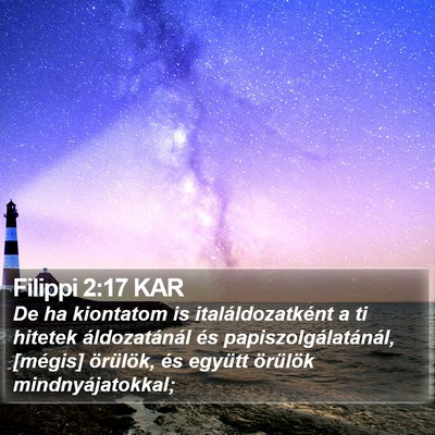 Filippi 2:17 KAR Bible Verse Image