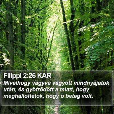 Filippi 2:26 KAR Bible Verse Image