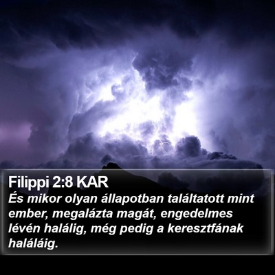 Filippi 2:8 KAR Bible Verse Image