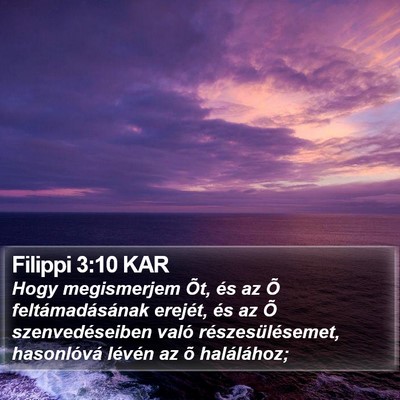 Filippi 3:10 KAR Bible Verse Image