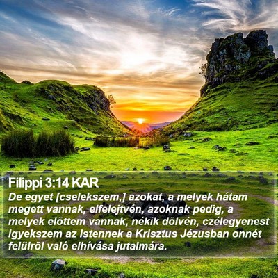 Filippi 3:14 KAR Bible Verse Image