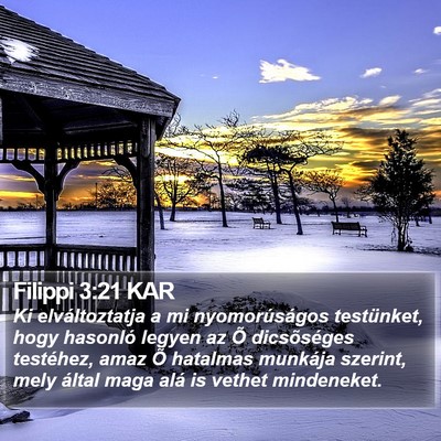 Filippi 3:21 KAR Bible Verse Image