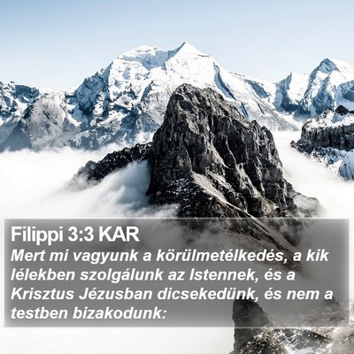 Filippi 3:3 KAR Bible Verse Image