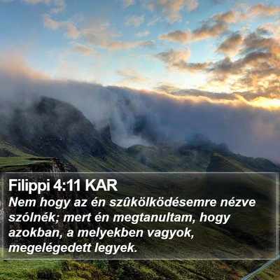 Filippi 4:11 KAR Bible Verse Image