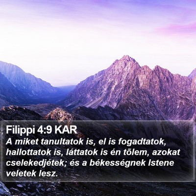 Filippi 4:9 KAR Bible Verse Image