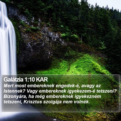 Galátzia 1:10 KAR Bible Verse Image