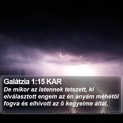 Galátzia 1:15 KAR Bible Verse Image
