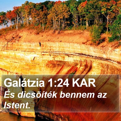 Galátzia 1:24 KAR Bible Verse Image