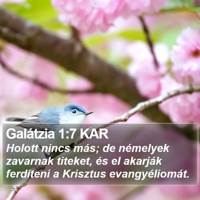 Galátzia 1:7 KAR Bible Verse Image