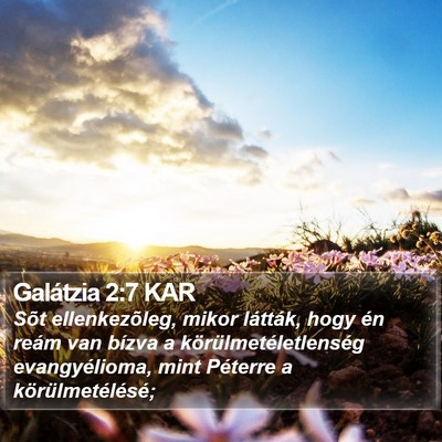 Galátzia 2:7 KAR Bible Verse Image